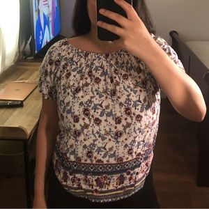 Wishful Park Sz M Floral Top
